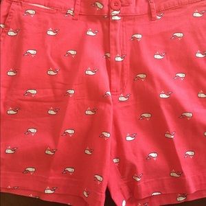 Pink salmon whale shorts!